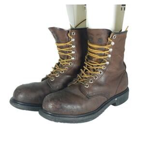 Red Wing Men's 2234 US7D Brown Leather Steel Toe USA Made Super Sole Work Boots